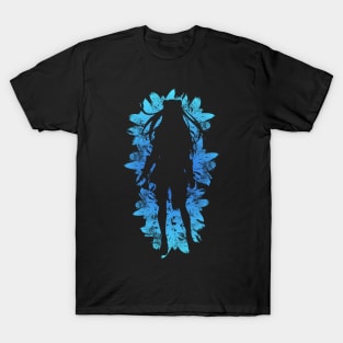 Shield - Blue Flowers style T-Shirt